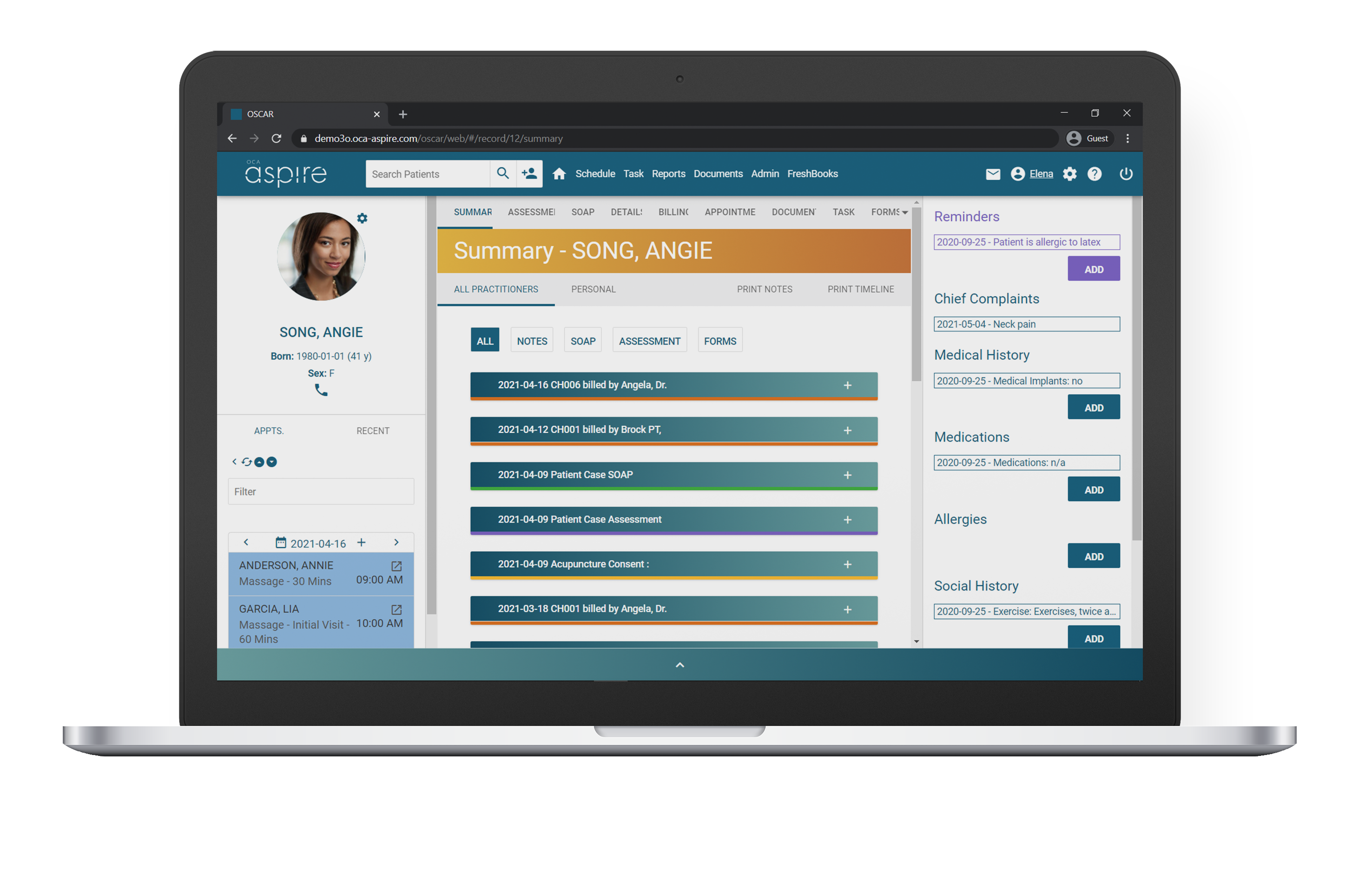 Aspire Electronic Health Record
