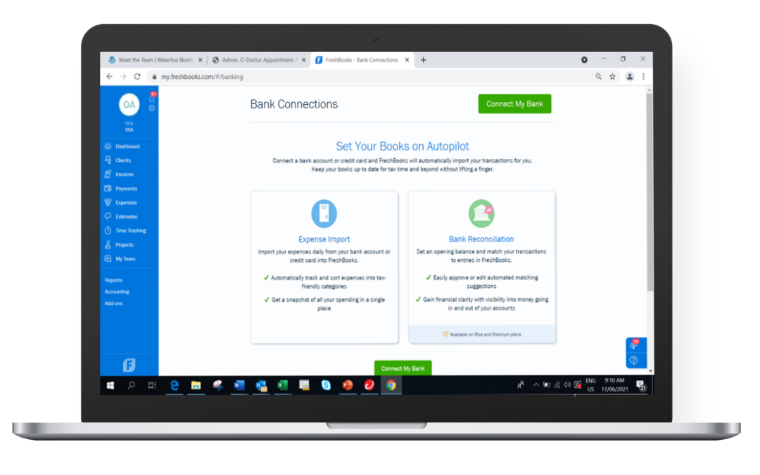 Features – Practice Management – Billing, Payments and Integrated Accounting